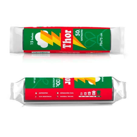 B.BASURA 52X58 GRIS THOR 55 LIGERA-cja.70X20UD-€/ROLL